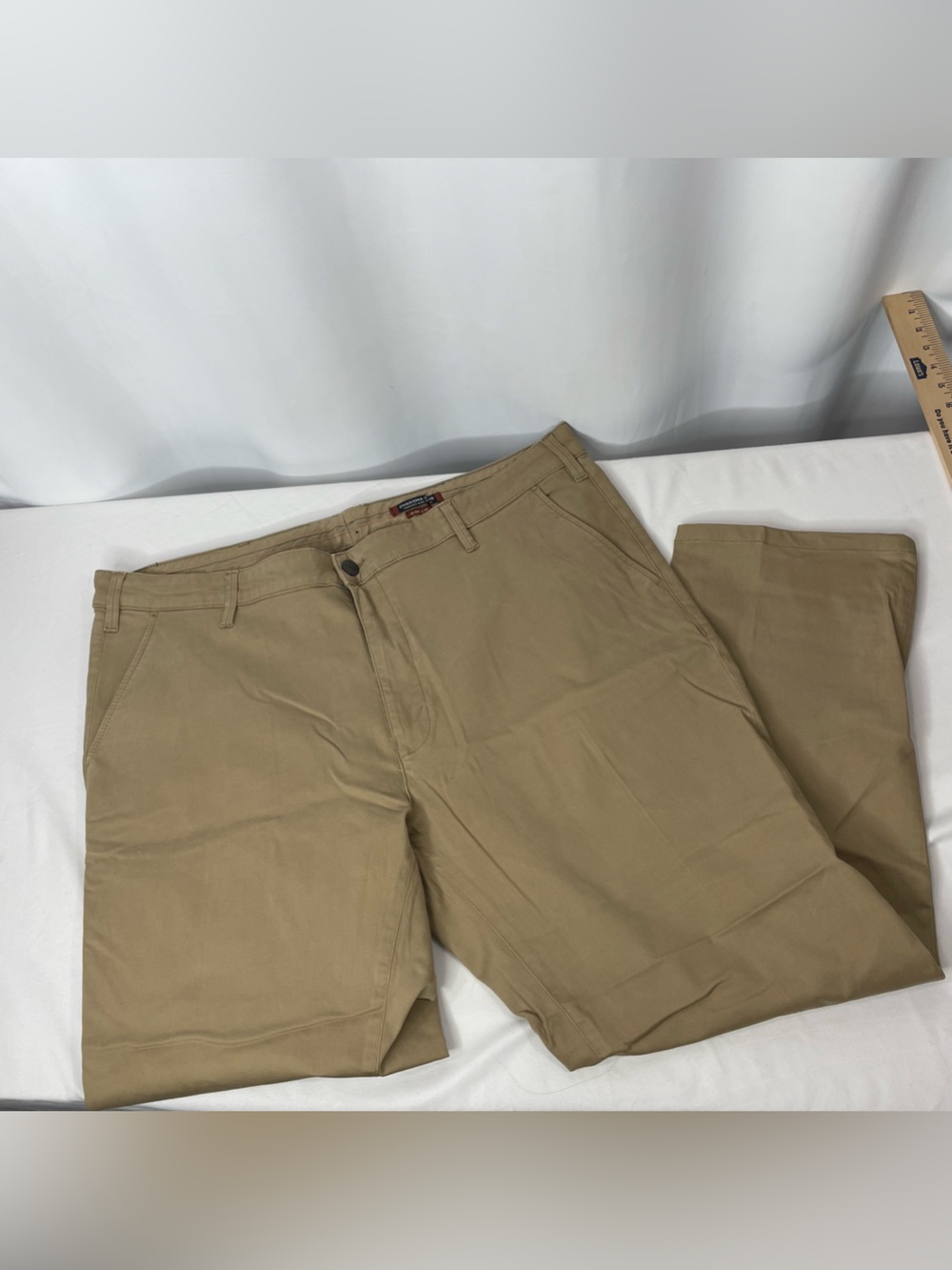 34 Heritage Charisma Khaki Twill Chino Pants 44x30 Relaxed Straight